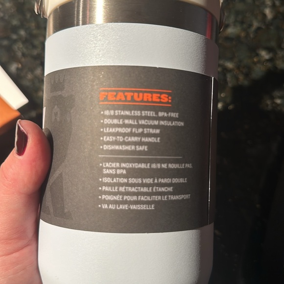 Stanley Classic Series The Iceflow Flip Straw Tumbler 30oz. Light Blue and Cream - Picture 4 of 7